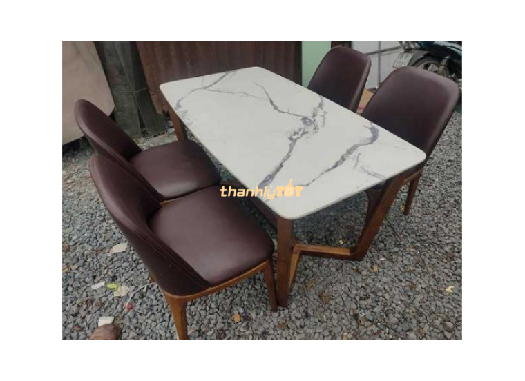 Thanh Lý Bộ Bàn Ăn Mặt Đá 4 Ghế Giá Rẻ Tại TPHCM
