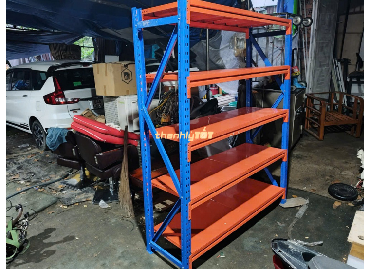 Thanh Lý Kệ Sắt Trung Tải, Kệ Kho Công Nghiệp Giá Tốt Tại TP.HCM