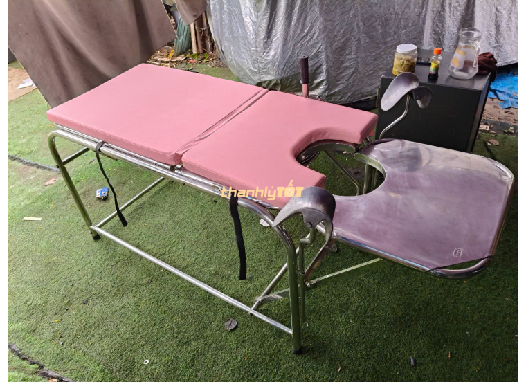 Thanh lý bàn khám sản phụ khoa inox sus 201 giá rẻ