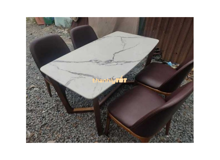 Thanh Lý Bộ Bàn Ăn Mặt Đá 4 Ghế Giá Rẻ Tại TPHCM